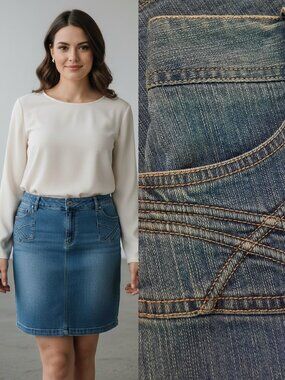 Y2K denim midi skirt - Sonoma brand